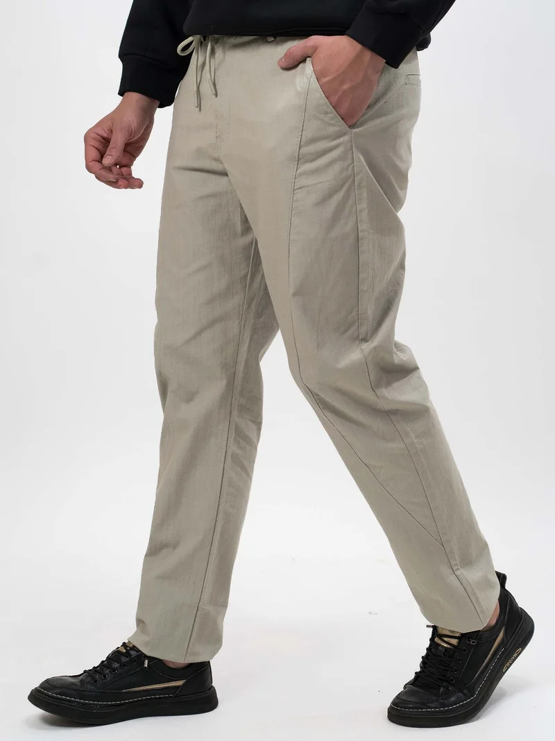 مانياك Maniac Mens Cut and Sew Solid Green Cotton Trackpant